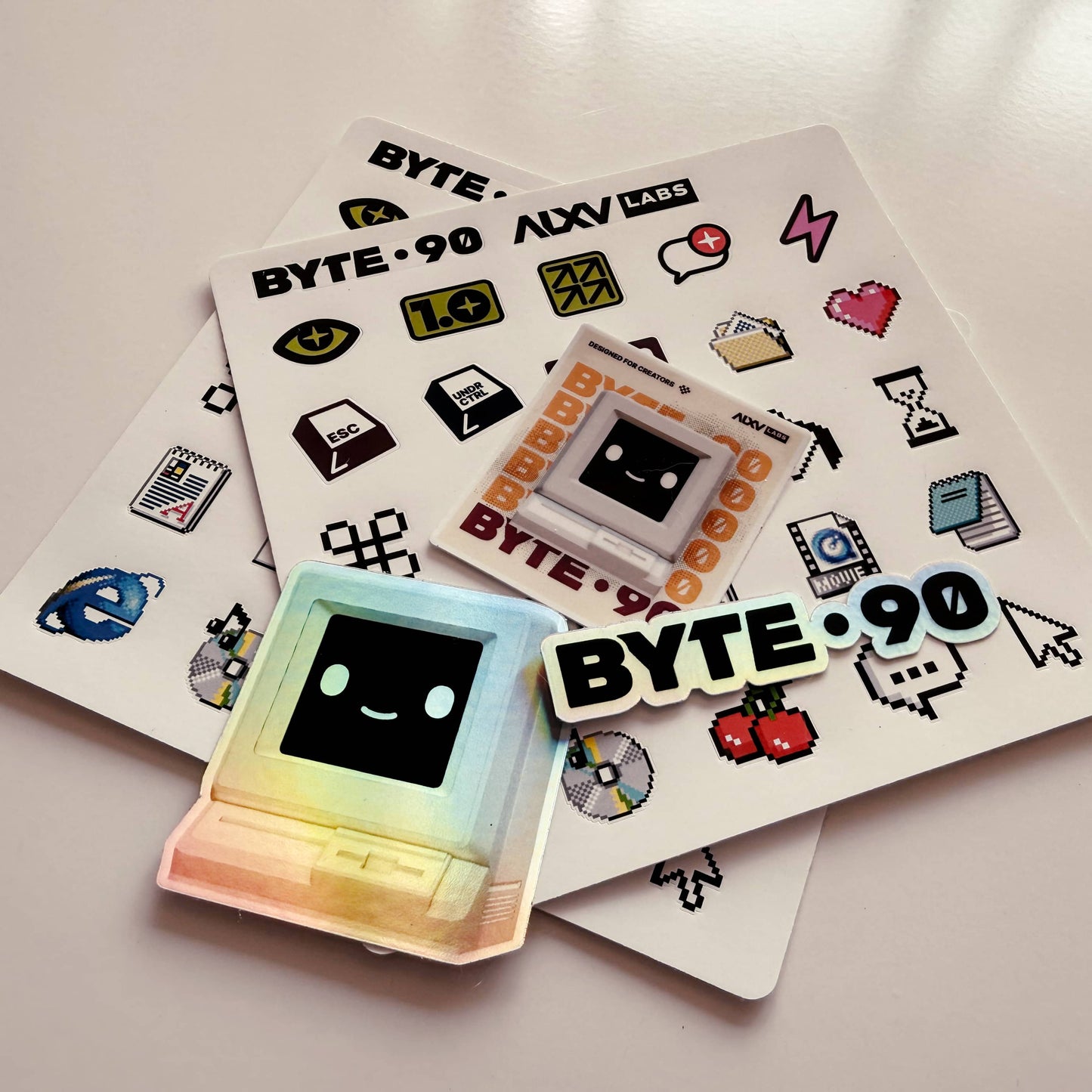 BYTE 90 Retro Sticker Sheet