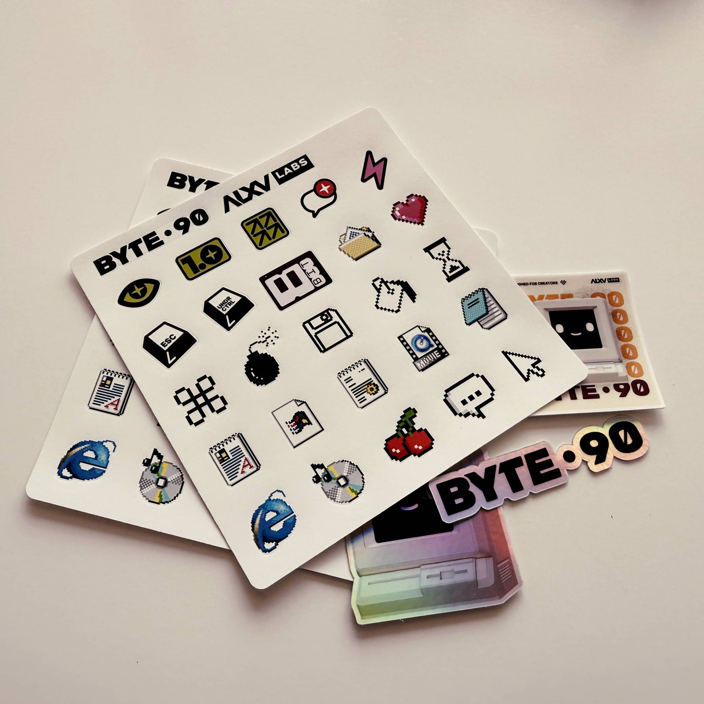BYTE 90 Retro Sticker Sheet